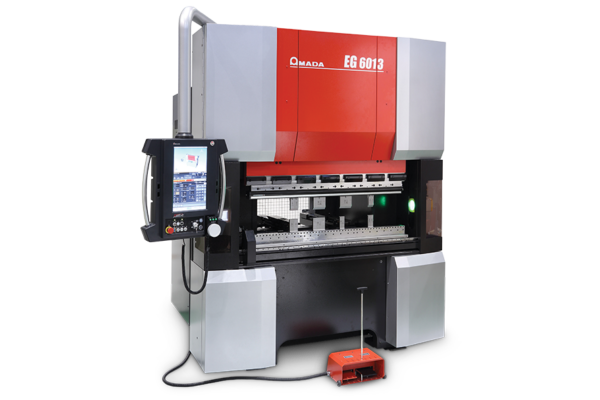 Amada press brake forming metal parts in NYC